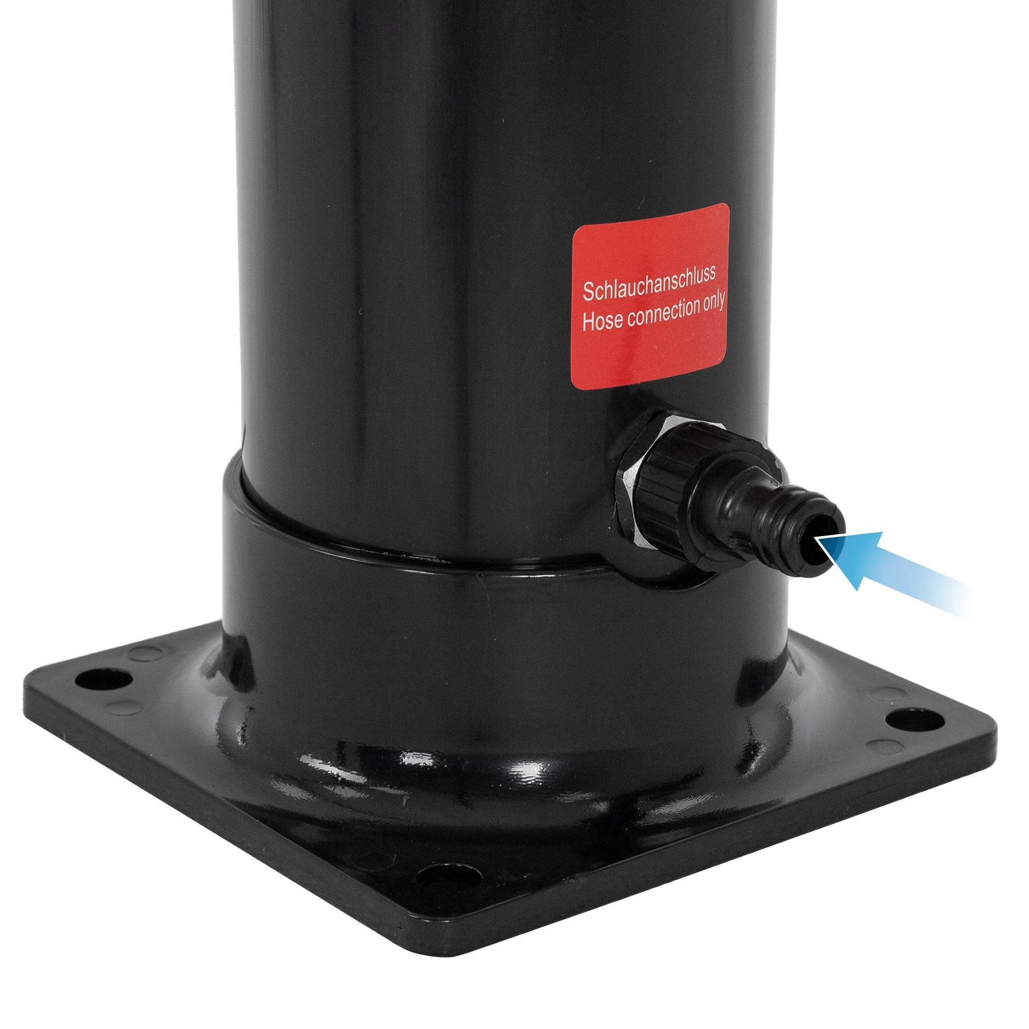 Ml-Design - Douche solaire courbée noire 20 L PVC pour piscines + pomme de douche eau chaude - Image 6