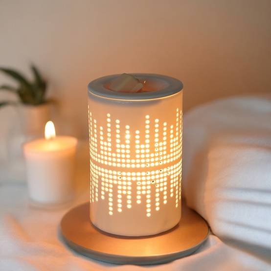 Zen'Arôme Brûleur Cire Parfumée Calorya n°3 - Brûleur Électrique Fondant Parfumé - Lampe à Parfum - Coupelle Amovible - Image 1