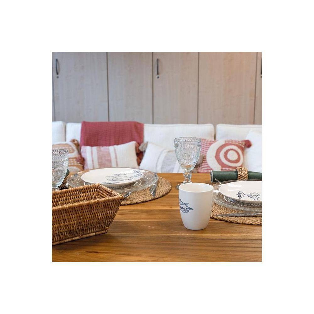 Aubry Gaspard - Set de table ronds en jonc naturel Zoho (Lot de 6) - Image 2