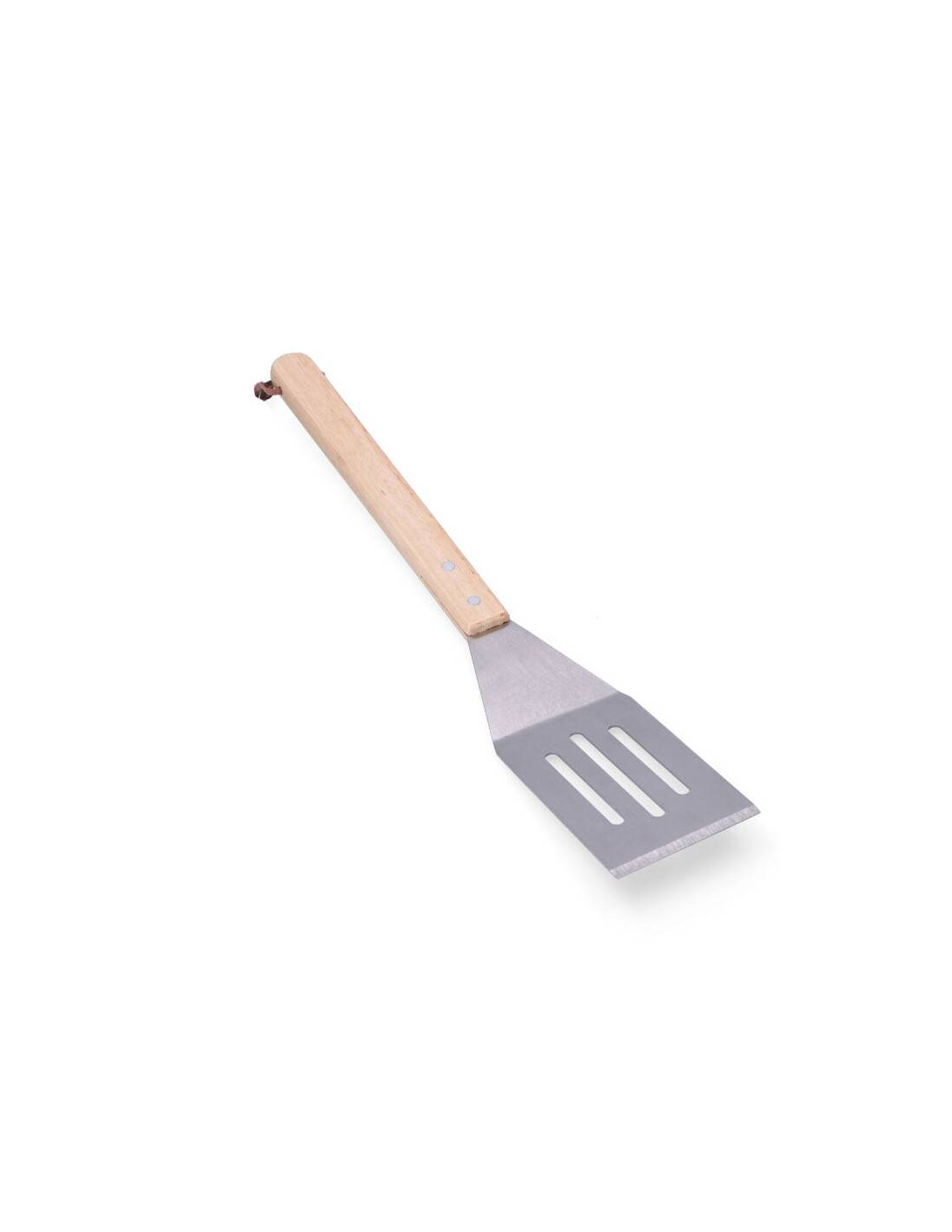 Divers - 3 Spatule Pour Barbecue. Bois/acier Inoxydable 41cm Edm - Image 1