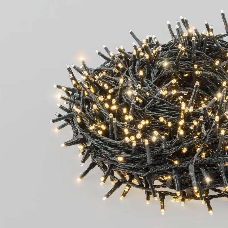 Lotti - Guirlande Soft Pulse 1000 MiniLED Blanc Chaud & Flash 30m Lumière Fixe/Scintillant IP44 Lotti - Image 6