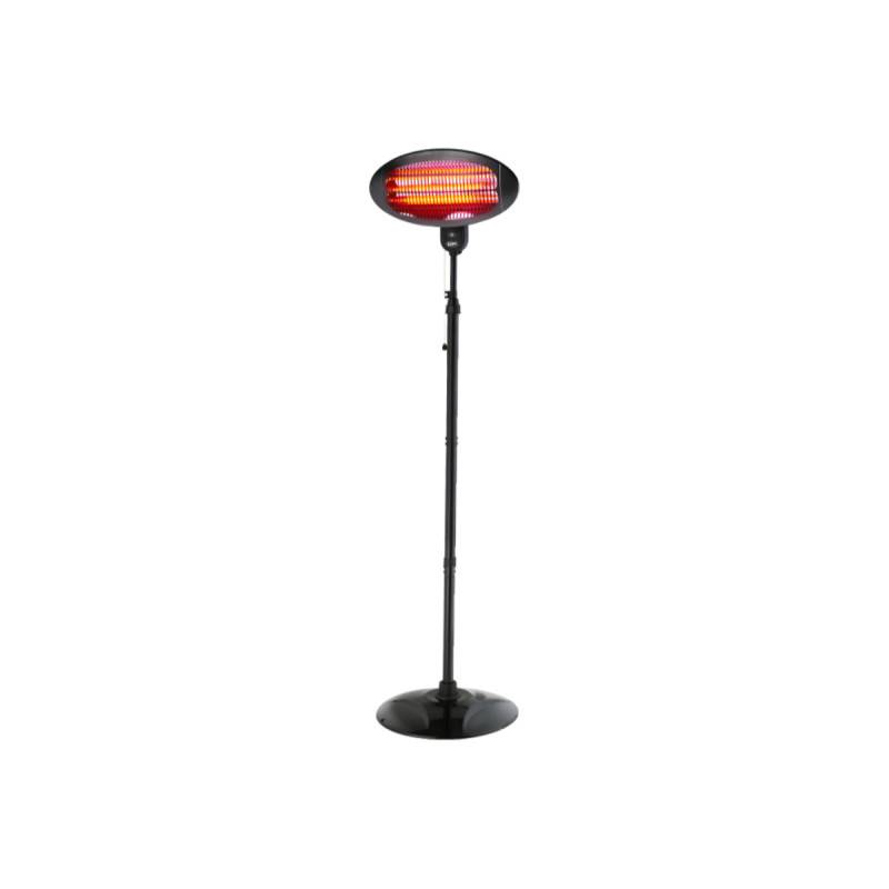 Chauffage d'extérieur EDM avec pied - 2000W - 07091 - Image 1