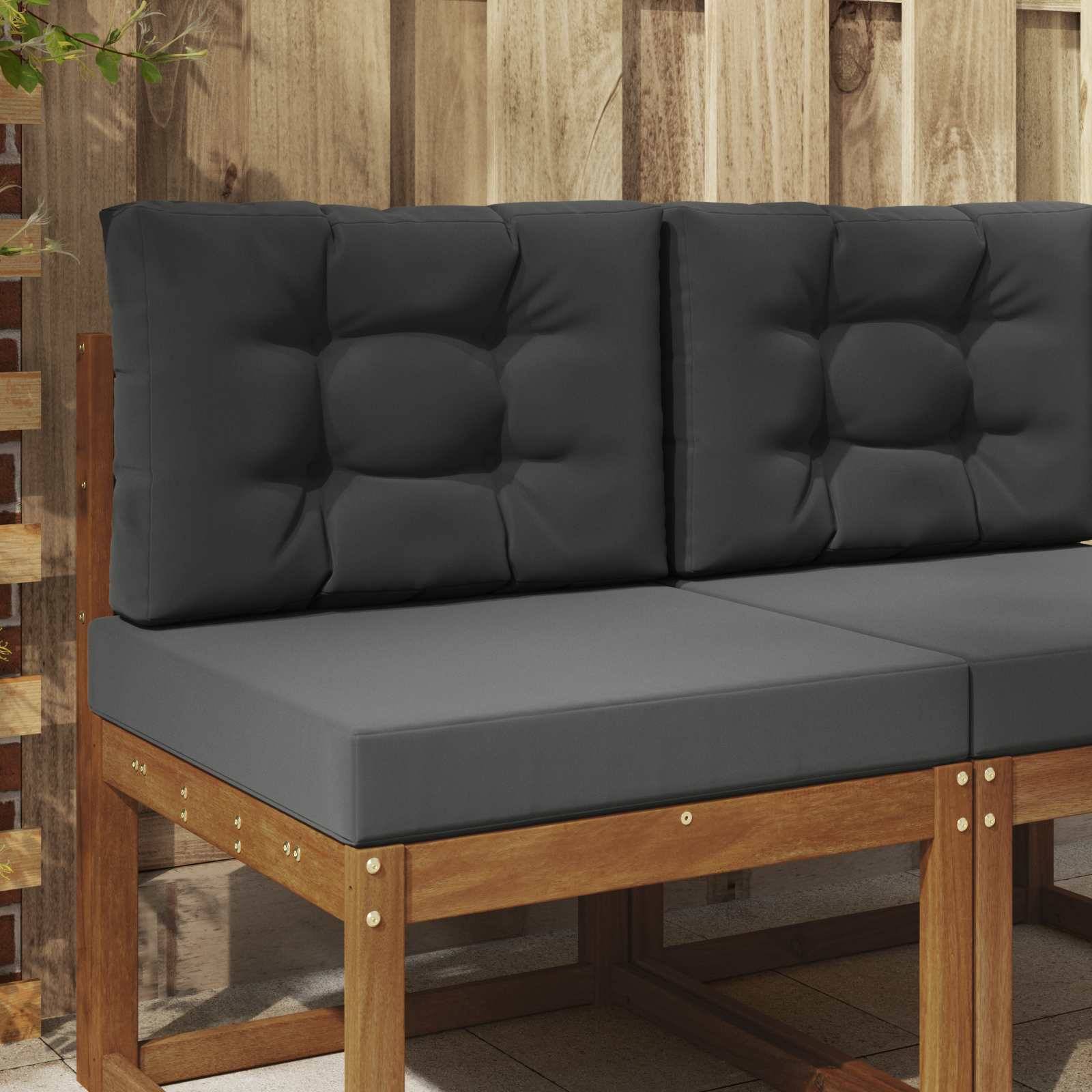 PANGIVO - Coussins de canapé extérieur polyester anthracite 60 x 60 x 8 cm, poids:3.06kg - PANGIVO