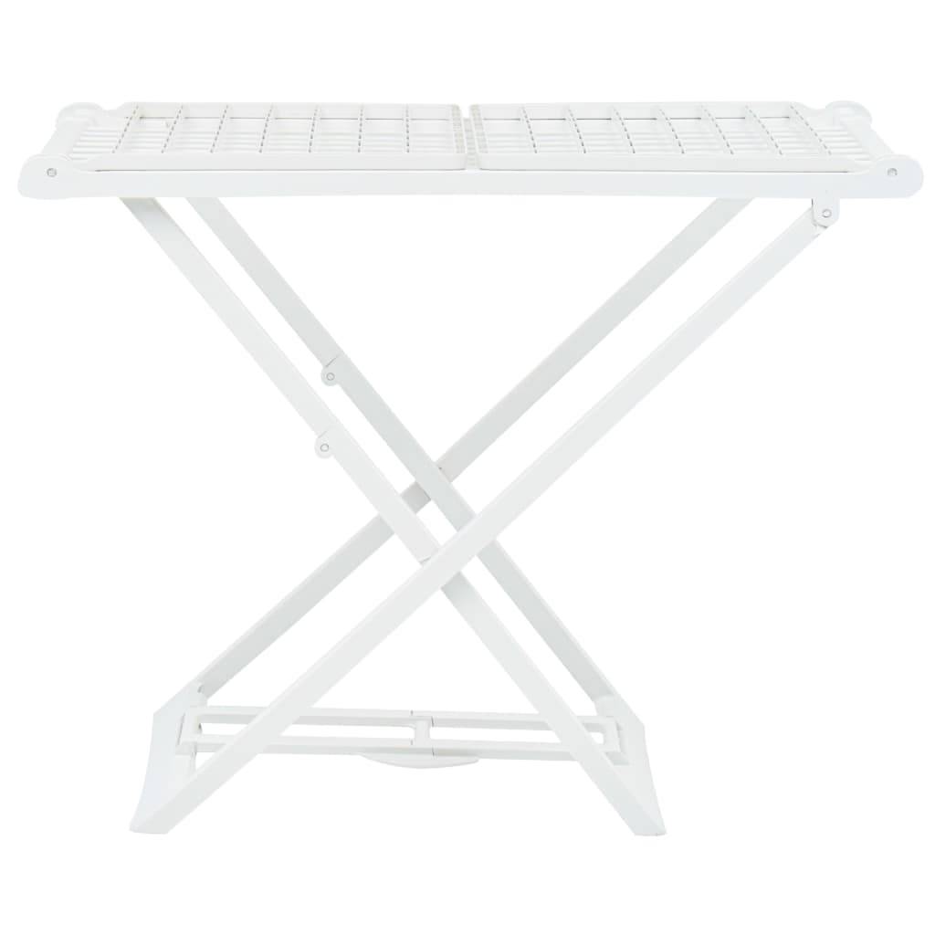 Autre - Étendoir à linge pliable Blanc Plastique - Image 2
