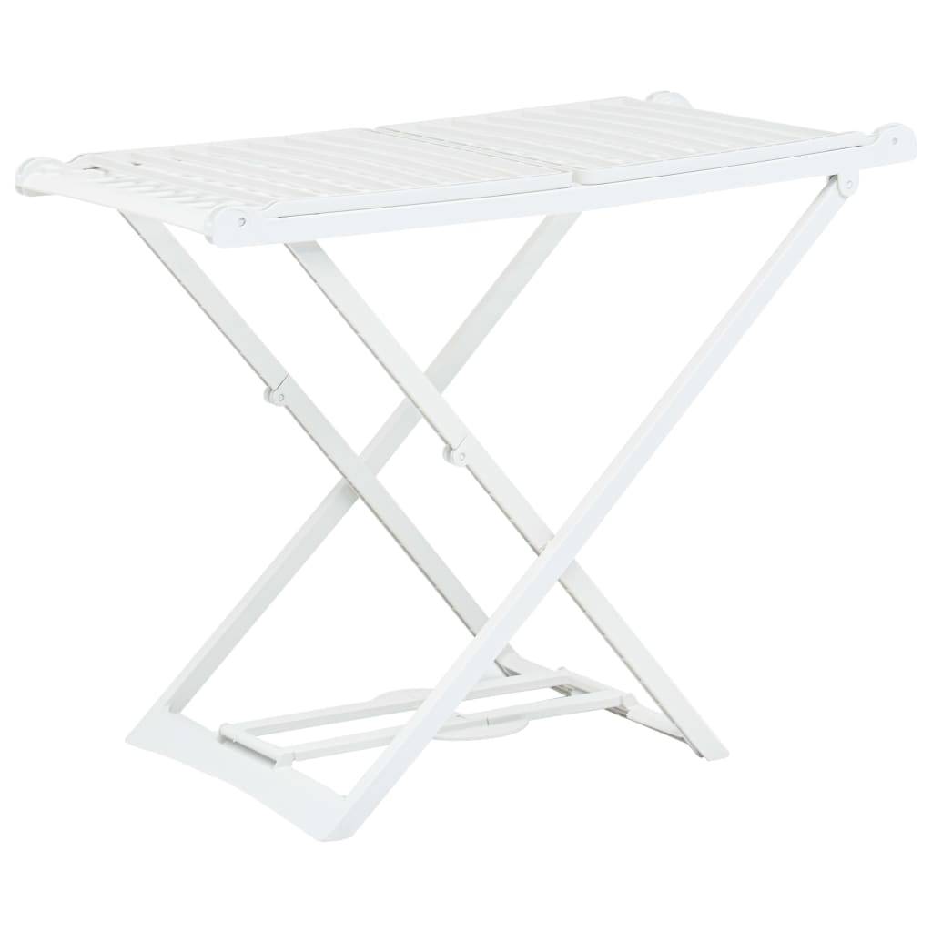 Autre - Étendoir à linge pliable Blanc Plastique - Image 1