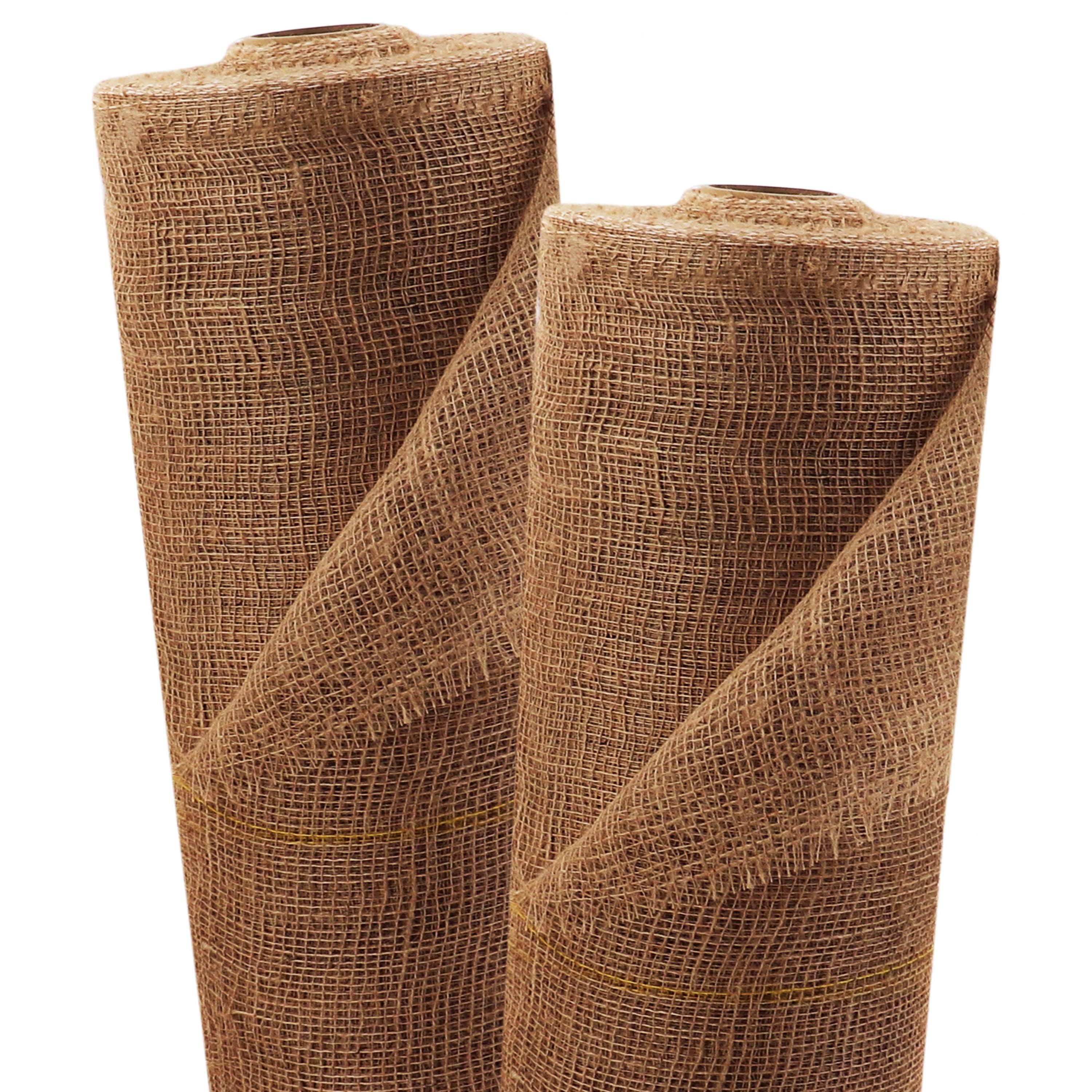5m x 1m tissu de jute 105g/m² tapis de jute jute de jardin tissu de jute toile de jute ruban de jute - Image 1