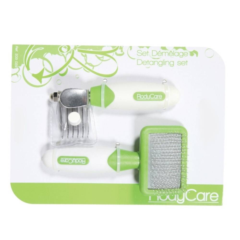 Animallparadise - Set Démêlage carde douce et démêloir  pour Lapins, furets, hamsters - Image 1