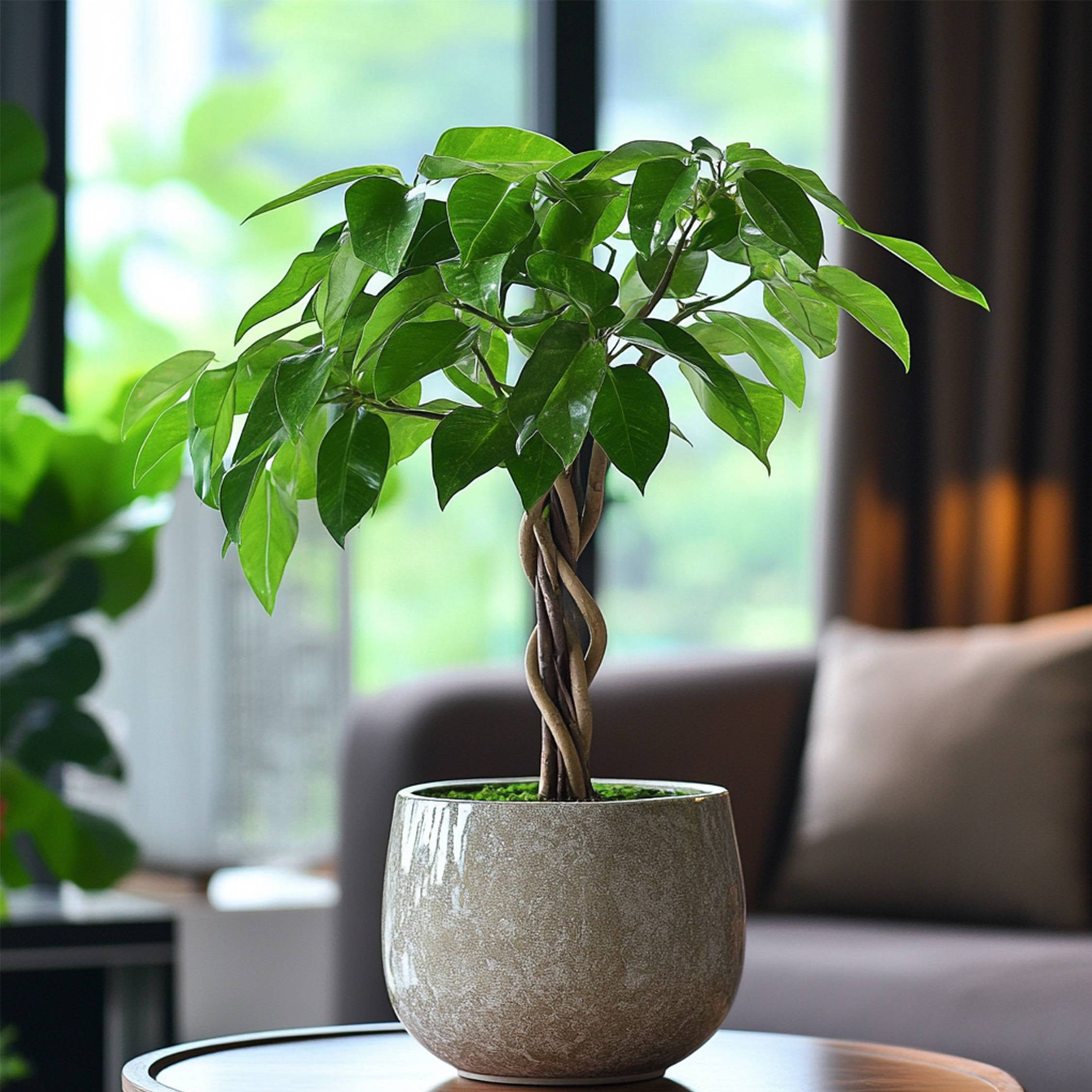 Plant In A Box - Arbre à argent - Set de 2 - Pachira aquatica - Hauteur 60-70cm - ⌀17cm - Image 3