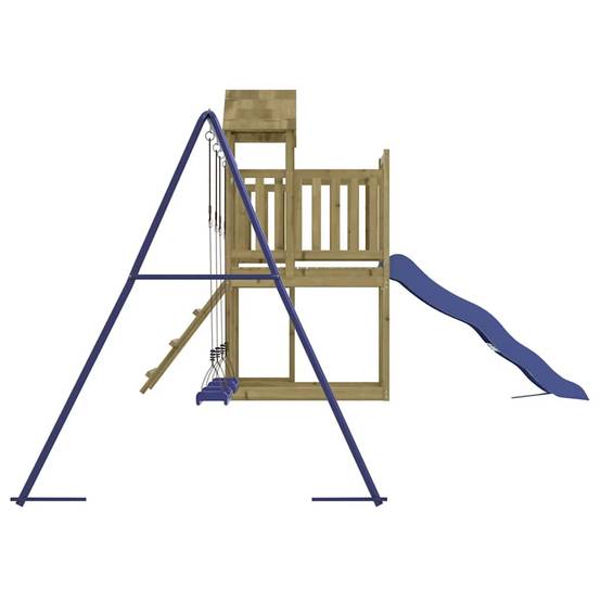 Aire de jeux d'extérieur - Jeu Plein air enfant bois de pin imprégné rj24 - Image 6