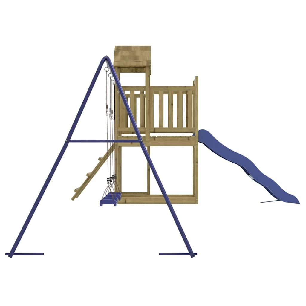 Aire de jeux d'extérieur - Jeu Plein air enfant bois de pin imprégné rj24 - Image 6