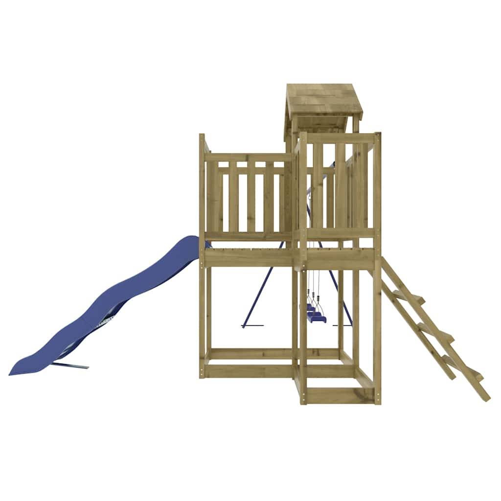 Aire de jeux d'extérieur - Jeu Plein air enfant bois de pin imprégné rj24 - Image 5