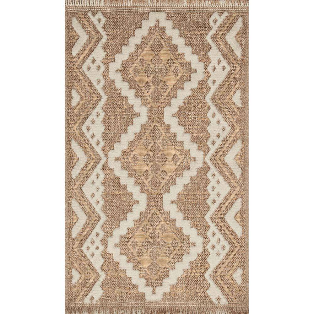 Jardindeco - Tapis intérieur extérieur aspect jute jaune Tijuana 9054 180 x 67 cm - Image 3