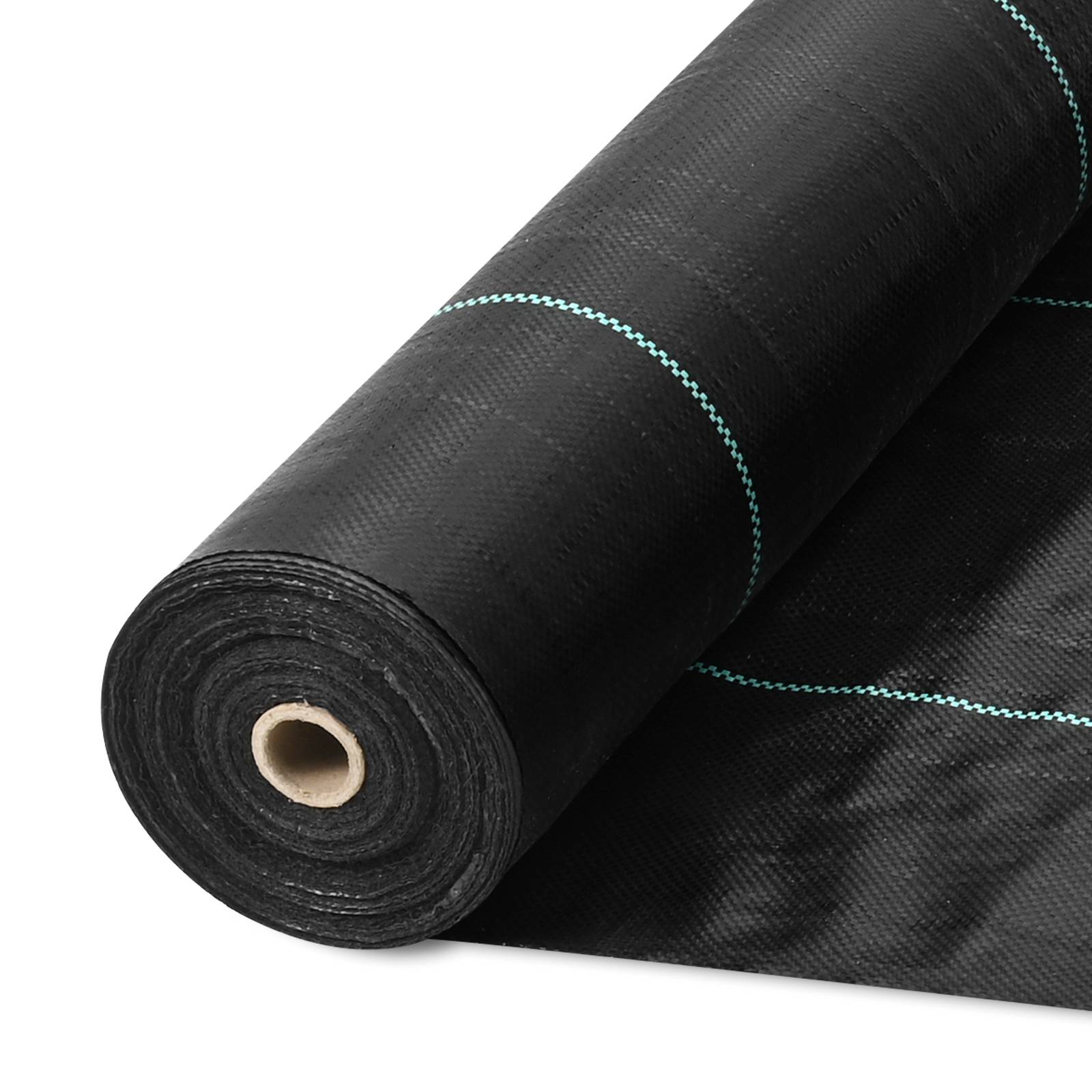 SucceBuy Toile paillage 0.9x76.2m, géotextile tissé 170g/m², perméable/résistant, pour aménagement/couvre-sol, noir. - Image 1