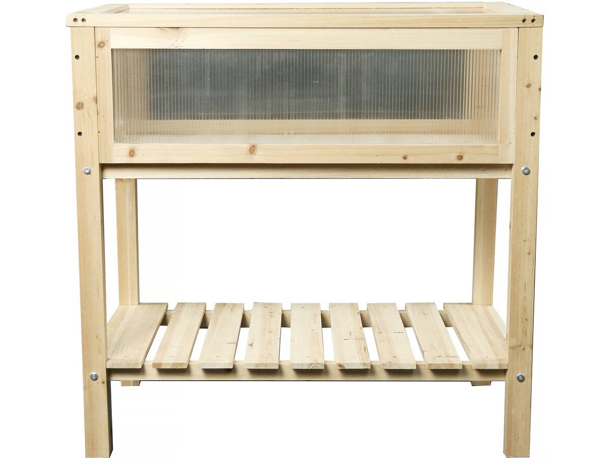 Carré Potager En Bois Sur Pieds "rose" - 79 X 40 X 79.5 Cm -habitat Et Jardin - Image 1