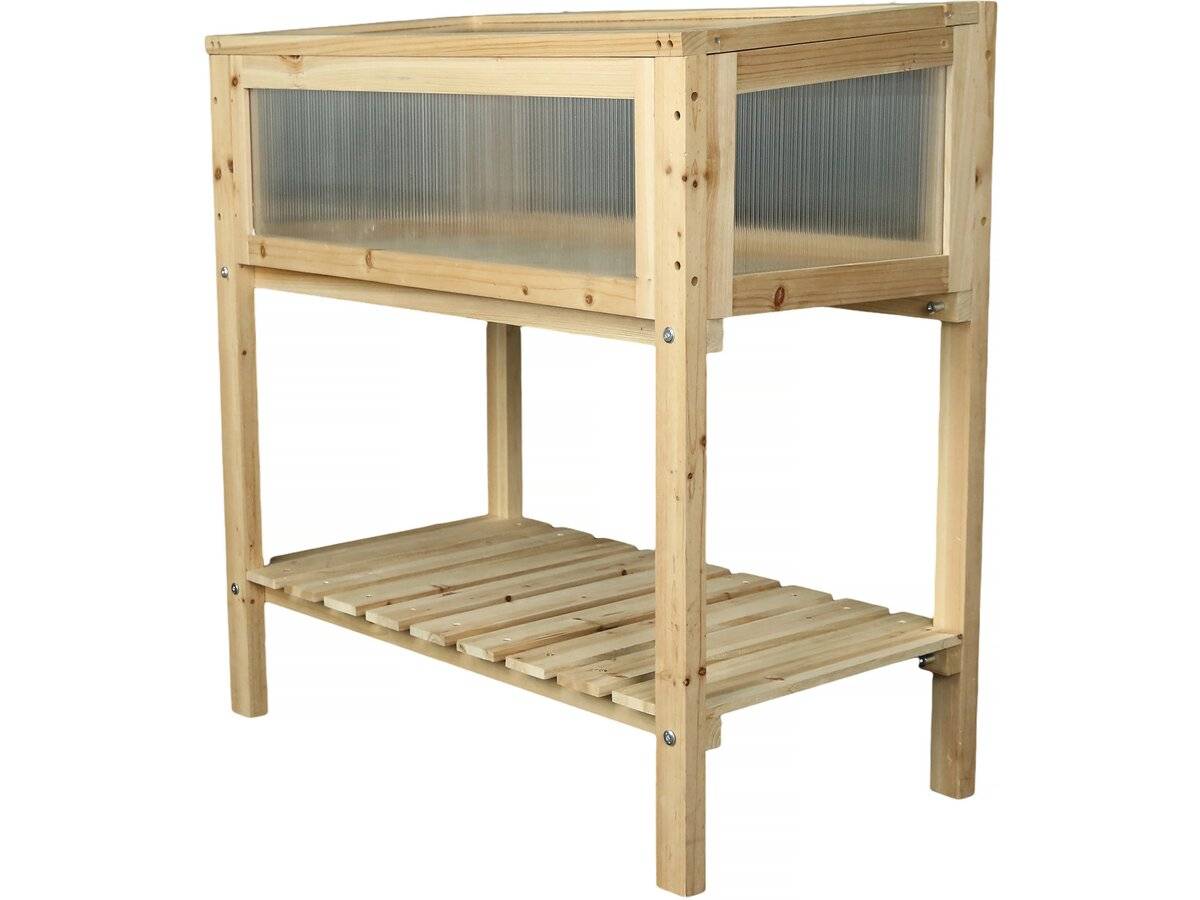Carré Potager En Bois Sur Pieds "rose" - 79 X 40 X 79.5 Cm -habitat Et Jardin - Image 4