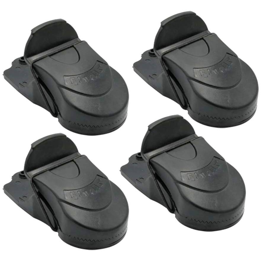 Terre Jardin - Tapette à souris lot de 4 pièges mécaniques noir - TERRE JARDIN - Image 1