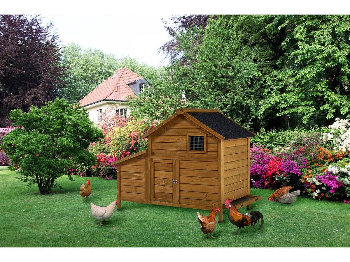 Poulailler Avec Pondoir En Bois "cocotte" - Marron -habitat Et Jardin - Image 2