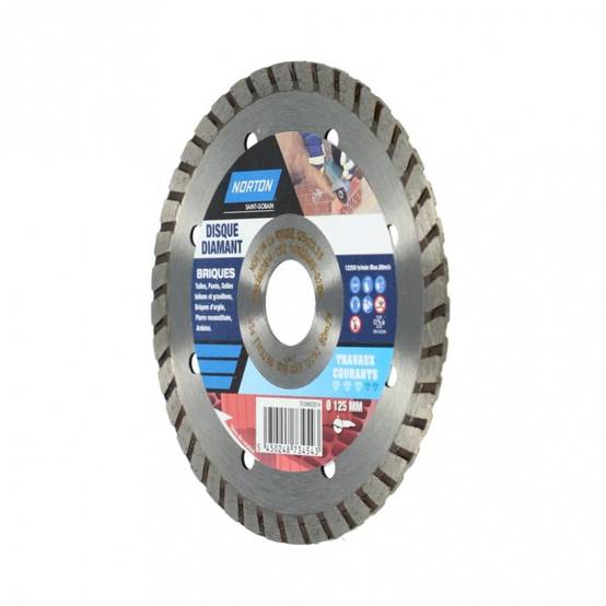 Norton - Disque diamant courant segmenté pour brique NORTON, Diam.125 mm - Image 2