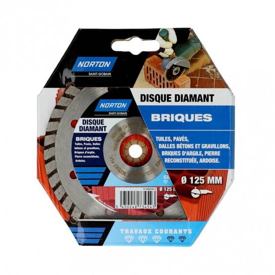 Norton - Disque diamant courant segmenté pour brique NORTON, Diam.125 mm - Image 4