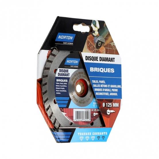 Norton - Disque diamant courant segmenté pour brique NORTON, Diam.125 mm - Image 5