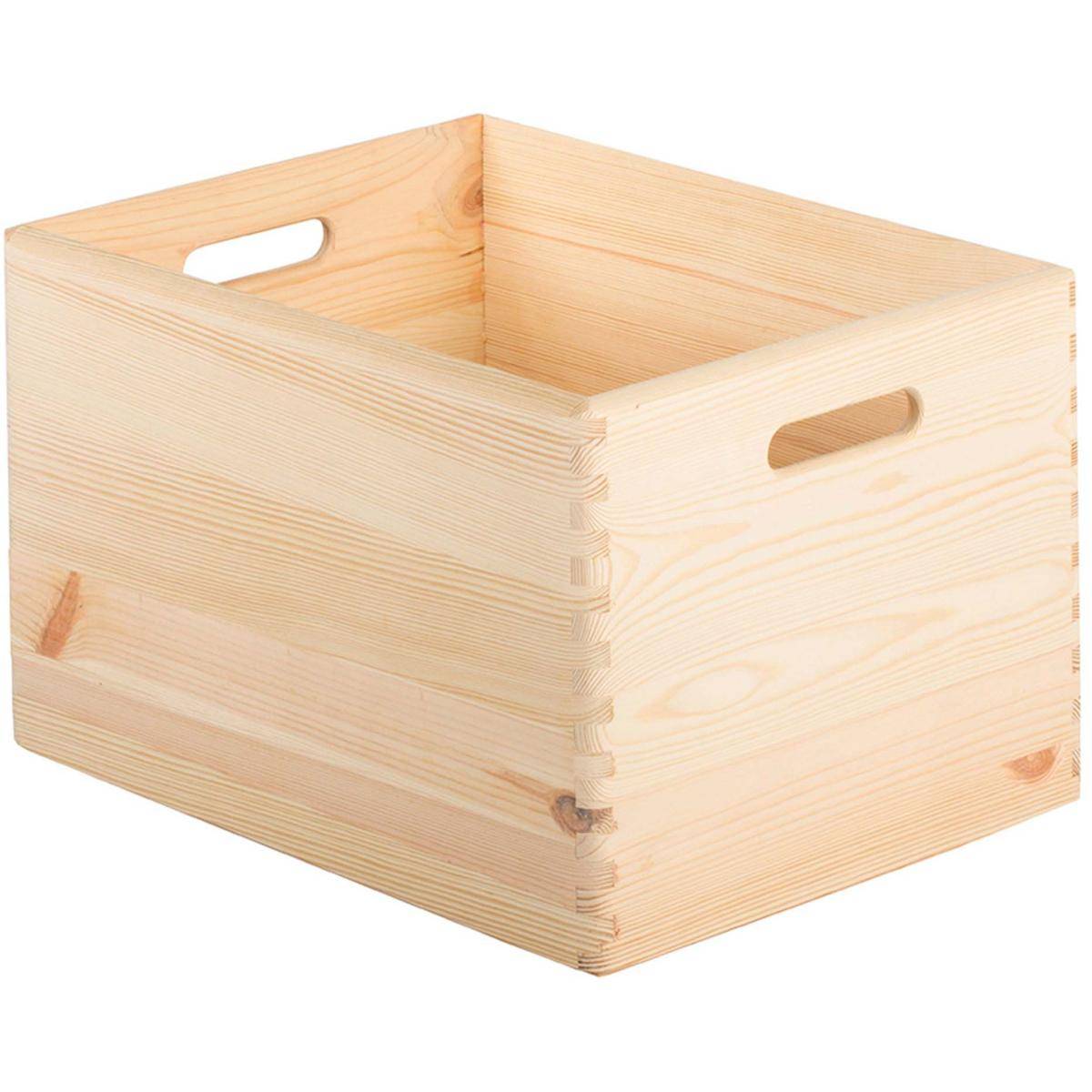 Caisse en bois de rangement 40 x 30 x 23 cm - Image 1
