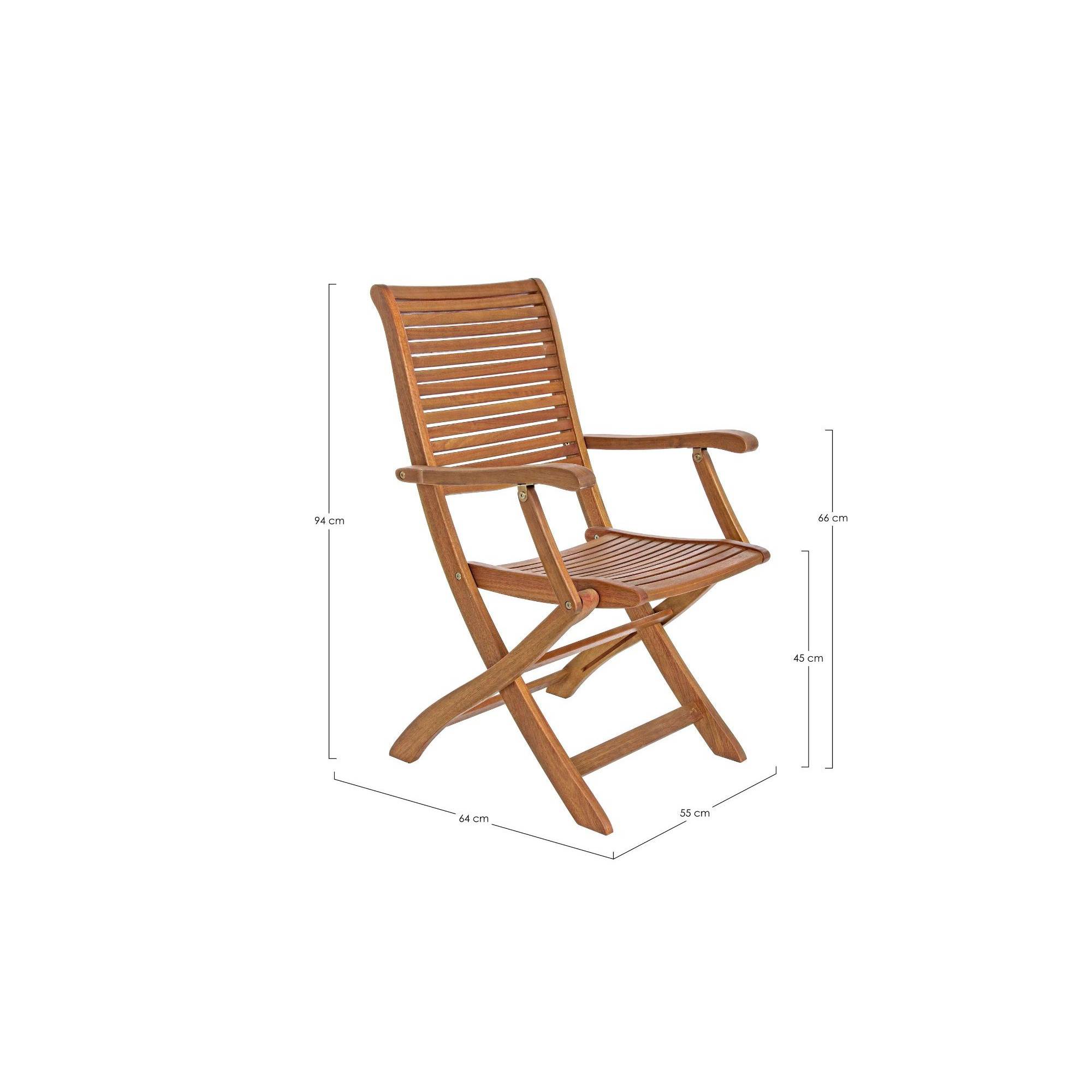 Autre - Fauteuils de jardin pliants en acacia (lot de 2) - CANCALE - Image 9