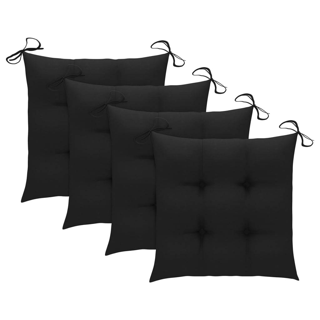 Prolenta Premium - Lot de 4 Chaise bois composite Louan Noir 56 X 58 X 88 cm - P87209N - Image 6
