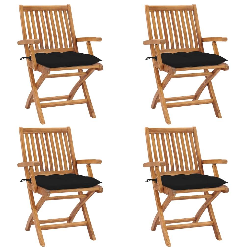 Prolenta Premium - Lot de 4 Chaise bois composite Louan Noir 56 X 58 X 88 cm - P87209N - Image 1