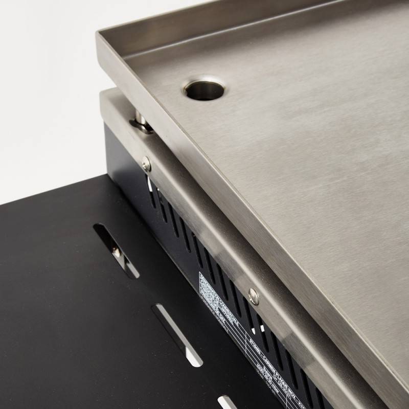 Brasero - Plancha gaz Carmen – BRASERO BY FAVEX – 4 brûleurs 16 kW – Plaque inox 90 x 45,5 cm – Jusqu'à 14 convives – Chariot mobile - Image 9