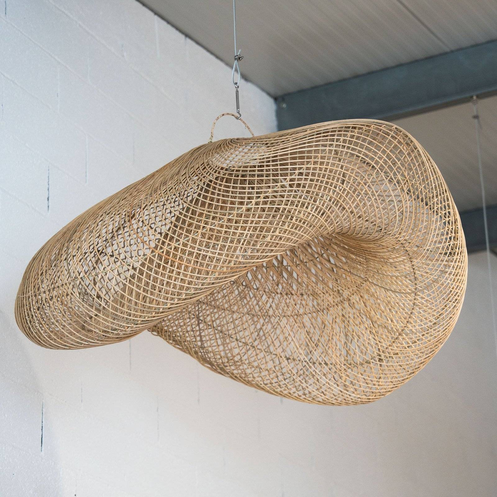 Suspension en rotin XXL - 120 cm