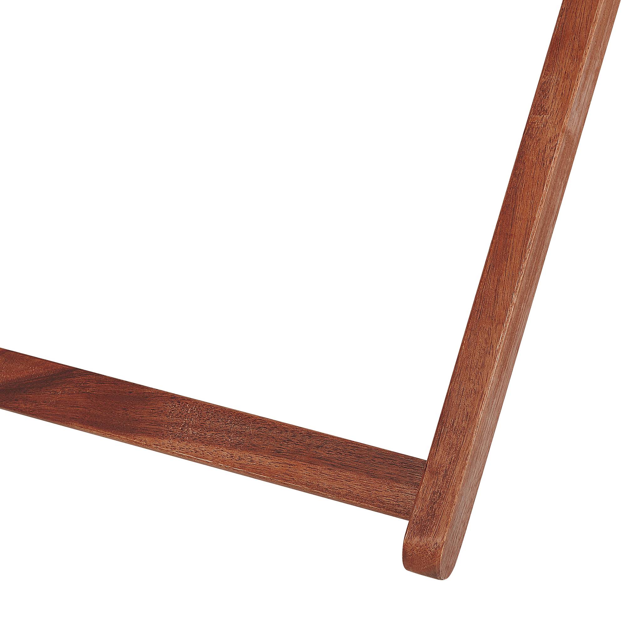 Beliani - Chaise longue Tissu Marron foncé AVELLINO - 54x101x84- Beliani - Image 8