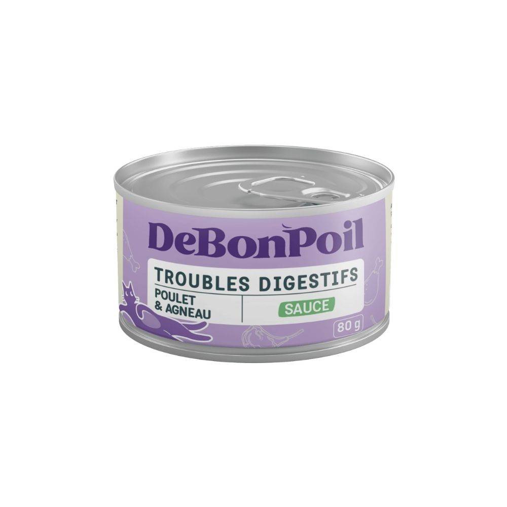 Pâtée Digestion Chat en Sauce - De Bon Poil 80 g - Image 1