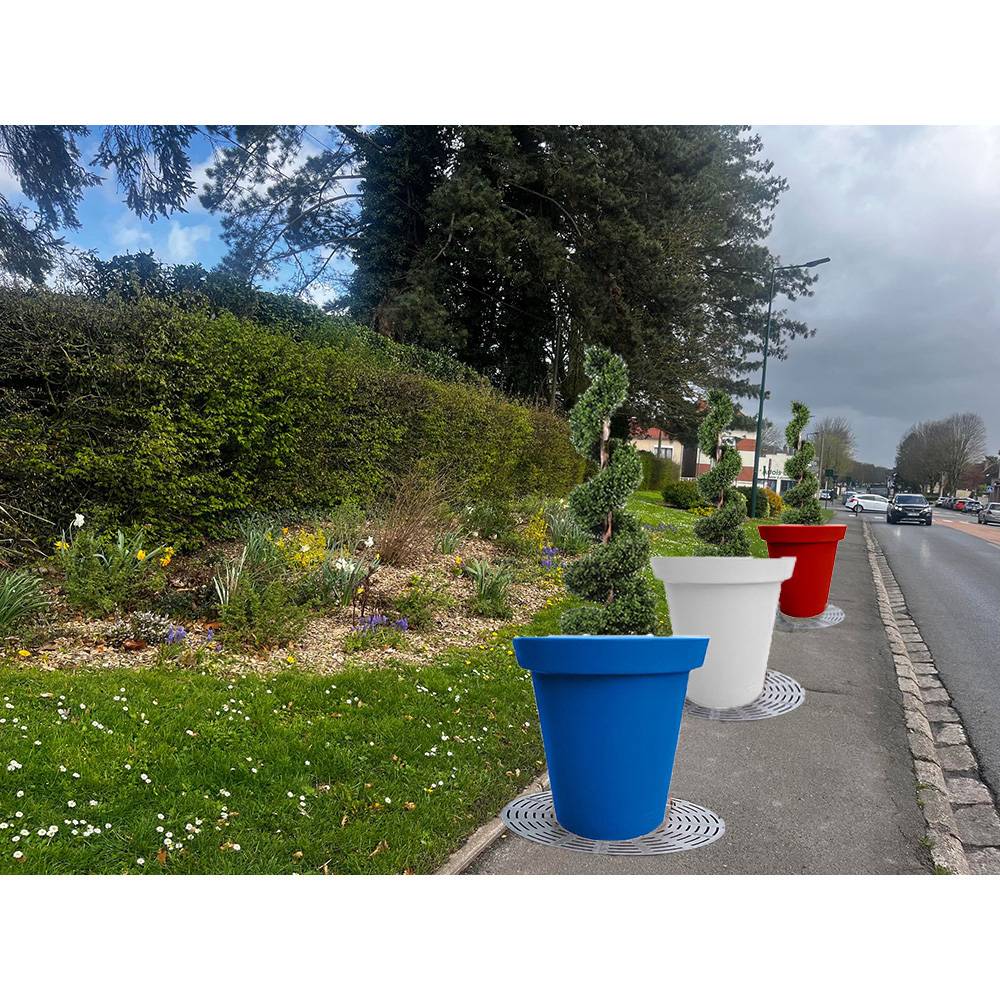 Plast'Up Rotomoulage - Pots de fleurs rond xxl delight 75l france 2024-lot de 3 - Image 3