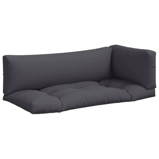 ComfortXL - Set 3 Coussins Palette Polyester Imperméable Moelleux pour Salon de Jardin Terrasse Anthracite – ComfortXL Outdoor Living - Image 2