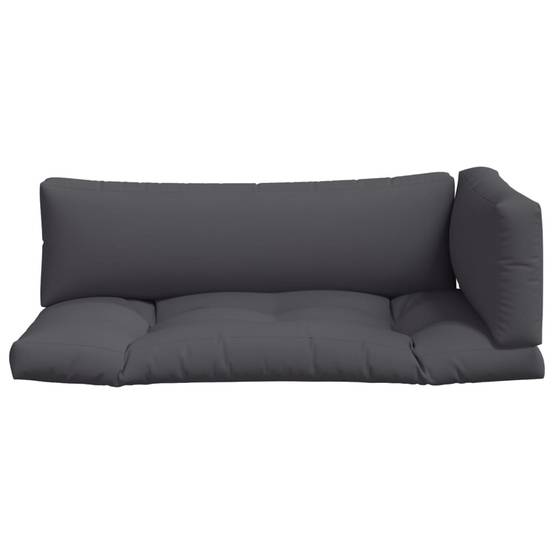 ComfortXL - Set 3 Coussins Palette Polyester Imperméable Moelleux pour Salon de Jardin Terrasse Anthracite – ComfortXL Outdoor Living - Image 4