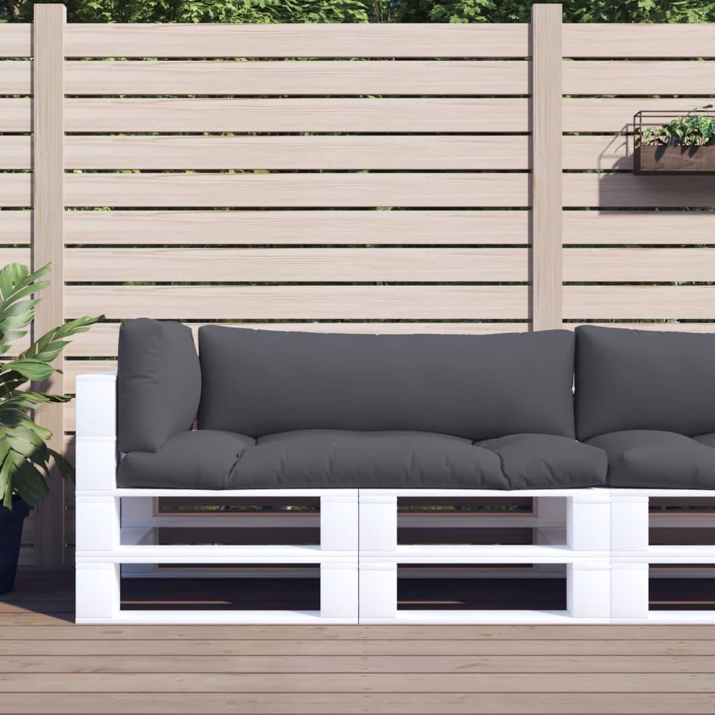 ComfortXL - Set 3 Coussins Palette Polyester Imperméable Moelleux pour Salon de Jardin Terrasse Anthracite – ComfortXL Outdoor Living - Image 1