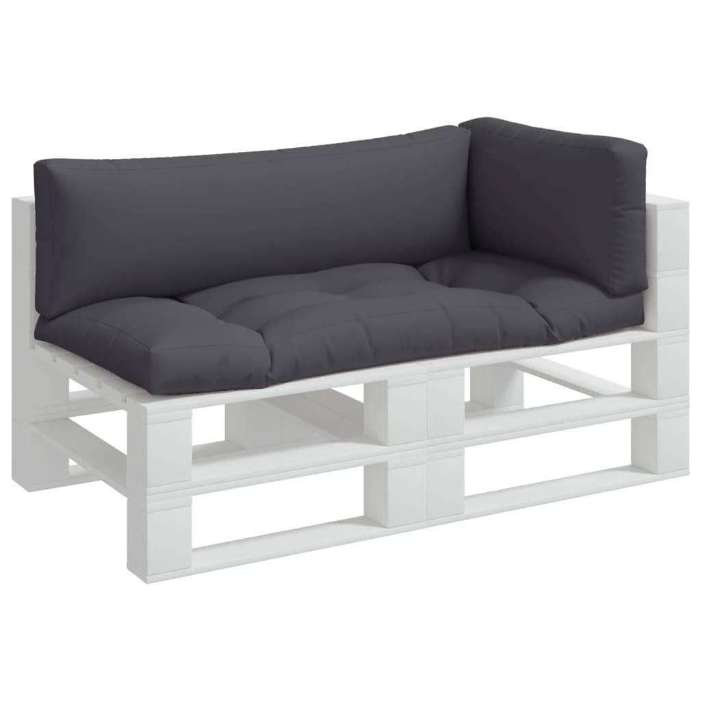 ComfortXL - Set 3 Coussins Palette Polyester Imperméable Moelleux pour Salon de Jardin Terrasse Anthracite – ComfortXL Outdoor Living - Image 3