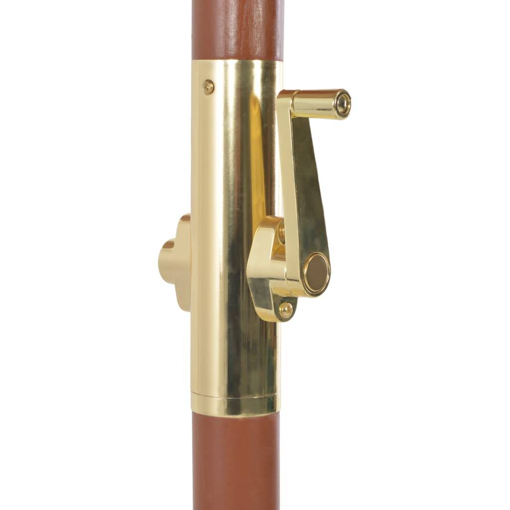 Helloshop26 - Parasol d'extérieur avec mât en bois 300 cm anthracite - Image 6