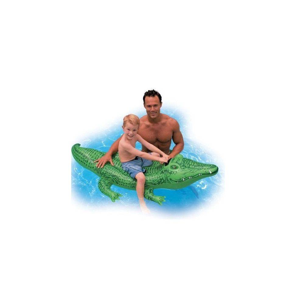Intex - Crocodile gonflable à chevaucher - Jeu de piscine Intex - Image 1