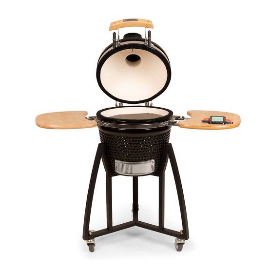 Barbecue Kamado céramique 16" compact noir – cuisson au charbon – Patton Premium - Image 2