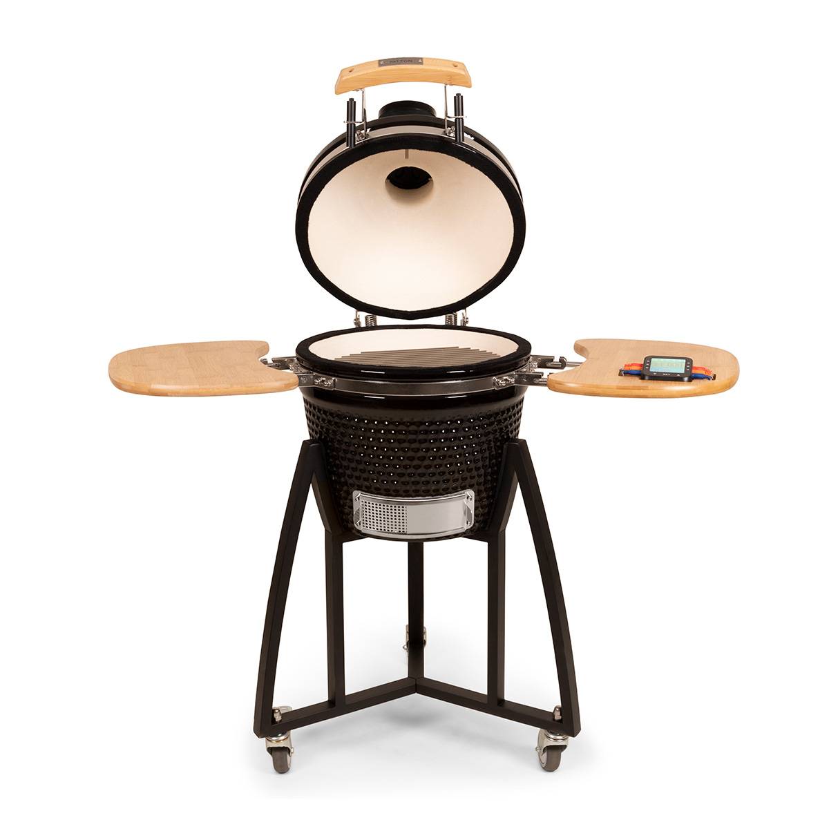 Barbecue Kamado céramique 16" compact noir – cuisson au charbon – Patton Premium - Image 2