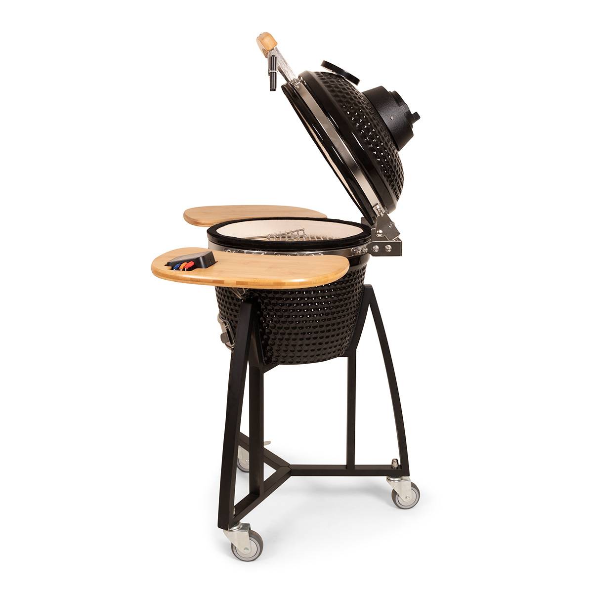 Barbecue Kamado céramique 16" compact noir – cuisson au charbon – Patton Premium - Image 5