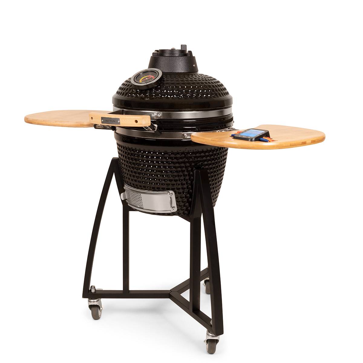 Barbecue Kamado céramique 16" compact noir – cuisson au charbon – Patton Premium - Image 3