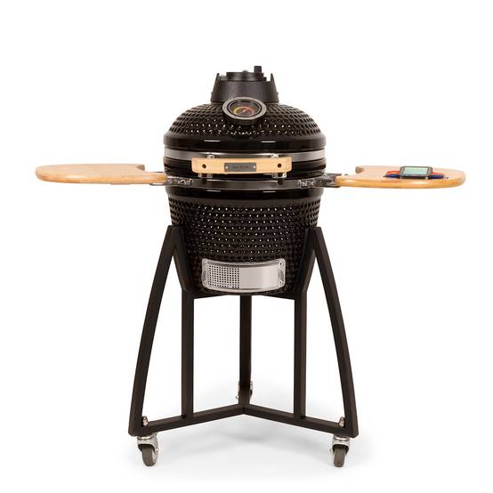 Barbecue Kamado céramique 16" compact noir – cuisson au charbon – Patton Premium - Image 1