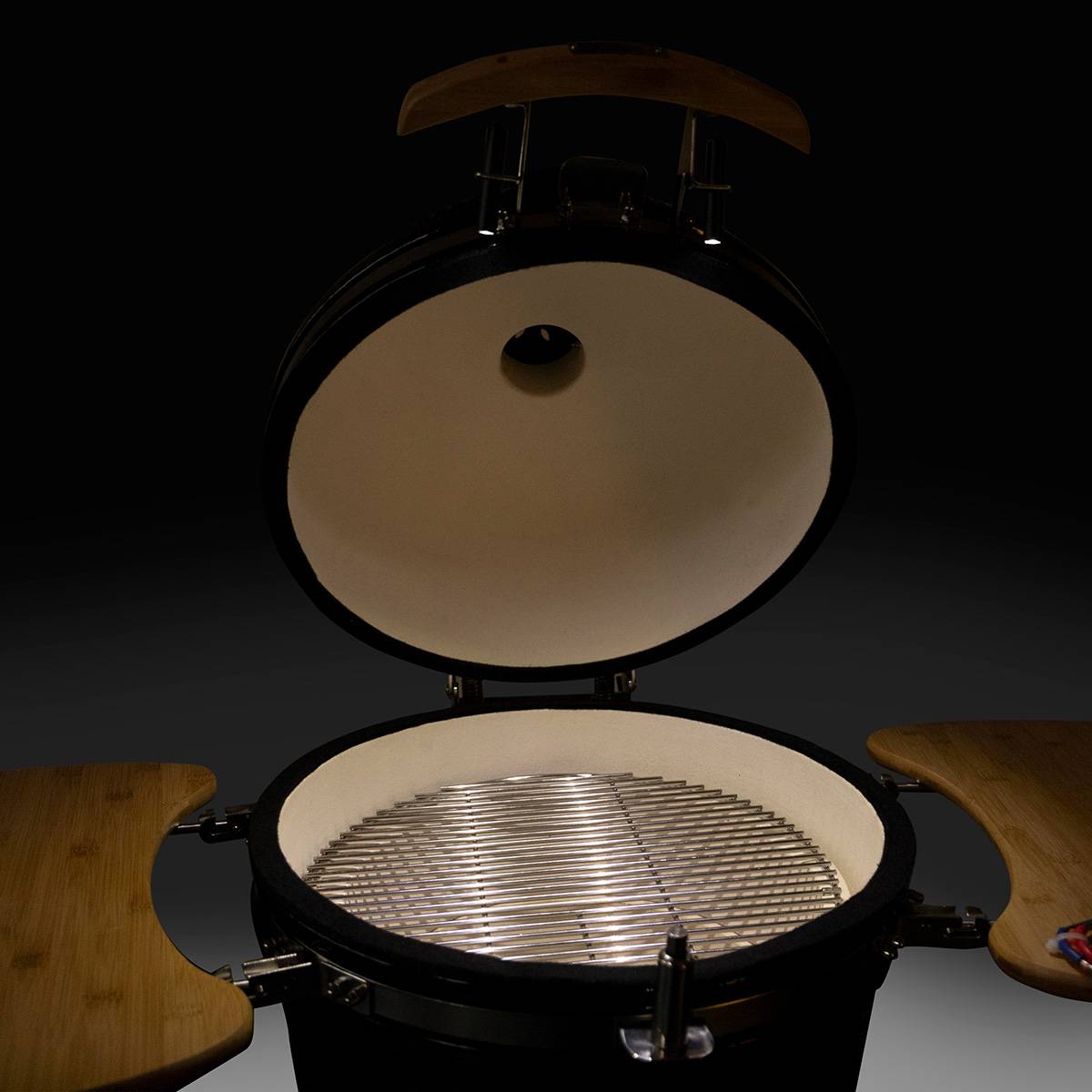 Barbecue Kamado céramique 16" compact noir – cuisson au charbon – Patton Premium - Image 9