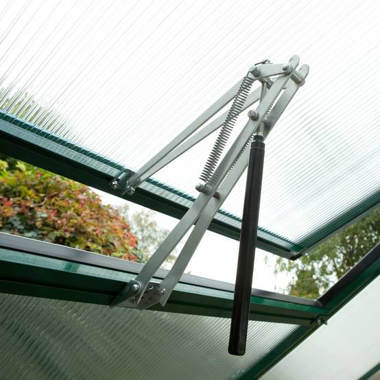Serre de jardin 7,53m² aluminium et polycarbonate Rose III,aluminium brut. KGT - Image 7