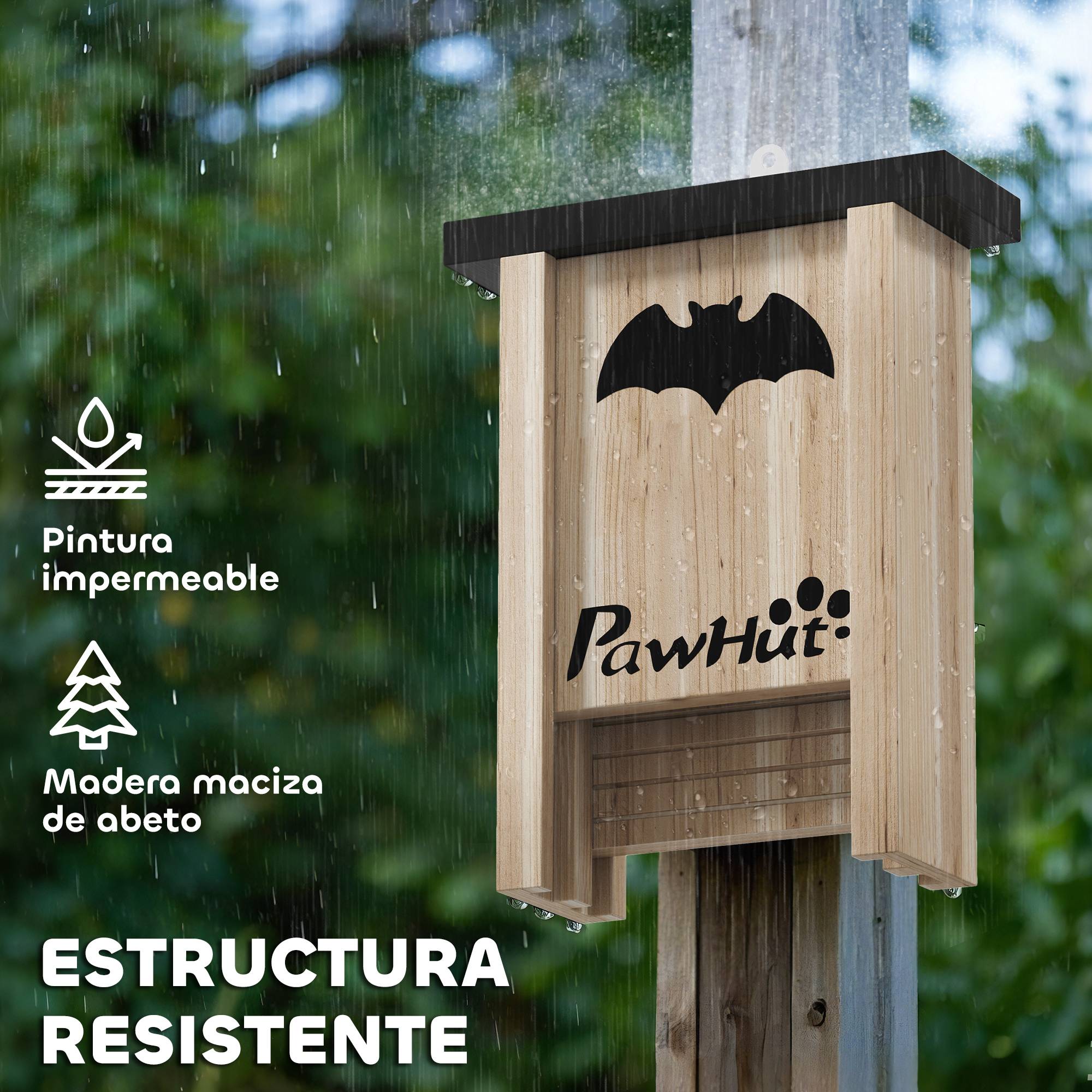 ComfortXL - Lot de 3 Nichoirs à Chauves-souris en Bois de Sapin pour Jardin et Potager Contrôle Naturel des Insectes - ComfortXL Outdoor Living - Image 7