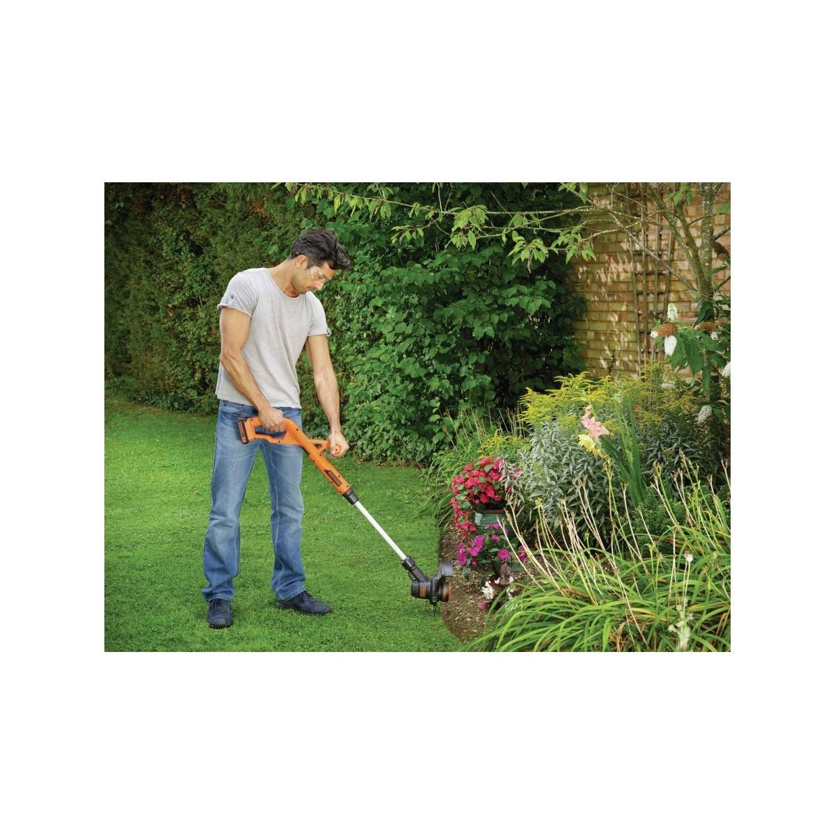 Black & Decker - Coupe-Bordures 18V + Batterie Lithium 2.0 Ah  Chargeur rapide Bobine de fil Black & Decker - Image 3