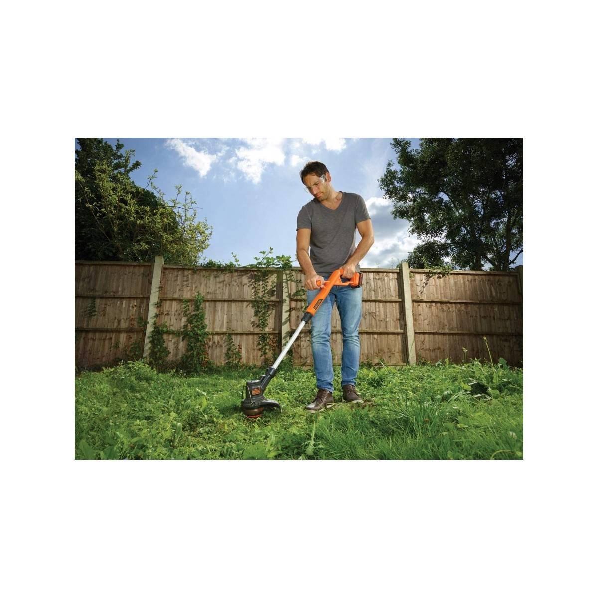 Black & Decker - Coupe-Bordures 18V + Batterie Lithium 2.0 Ah Chargeur rapide Bobine de fil Black & Decker - Image 2