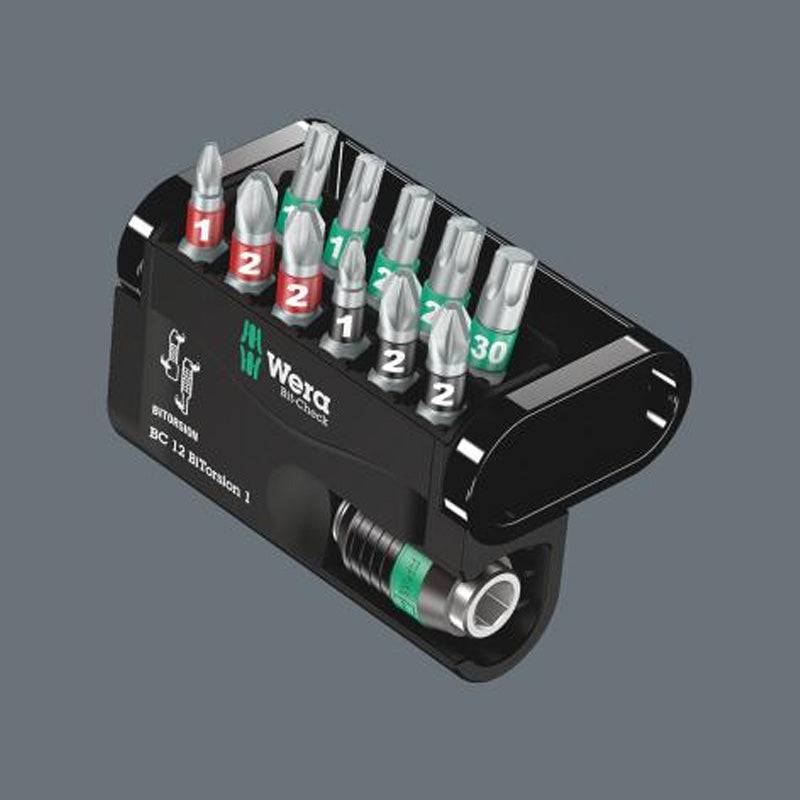 Jeu d'embouts avec support Bit-Check 12 BiTorsion 1 SB, 12 pièces - WERA - 05136385001 WERA - Image 2
